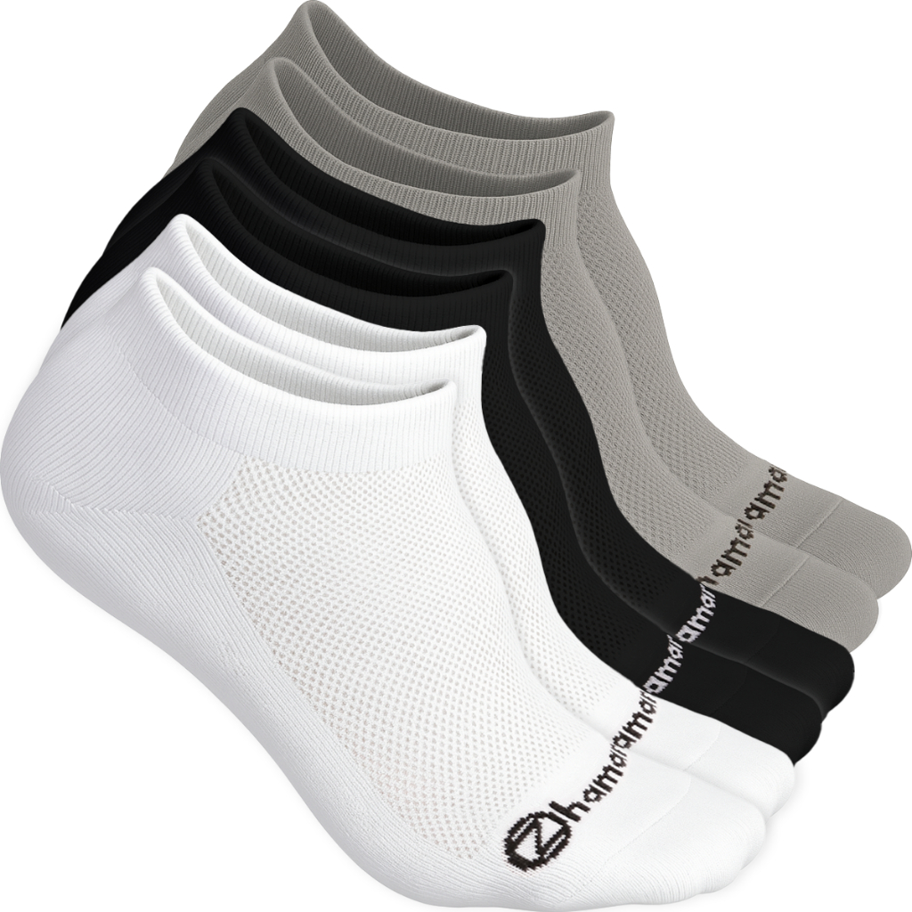 Kit 6 Pares Meias Zhamaro Algodão Premium Cano Curto Masculina Feminina Atoalhada Grossa Confortável