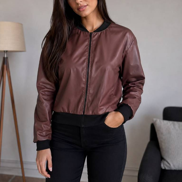 Jaqueta Casaco Bomber Cirre Feminino Com Ziper Nova Coleção e Novas Cores