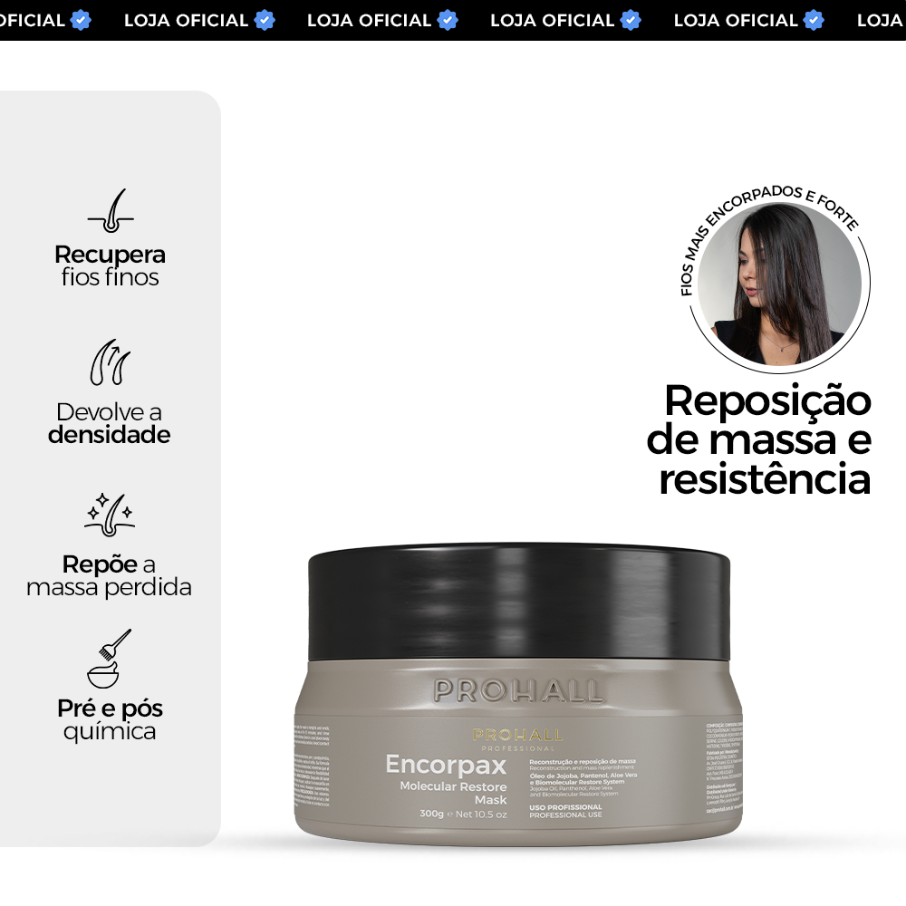 Máscara Para Fios Finos: Massa, Volume e Brilho | Encorpax 300g