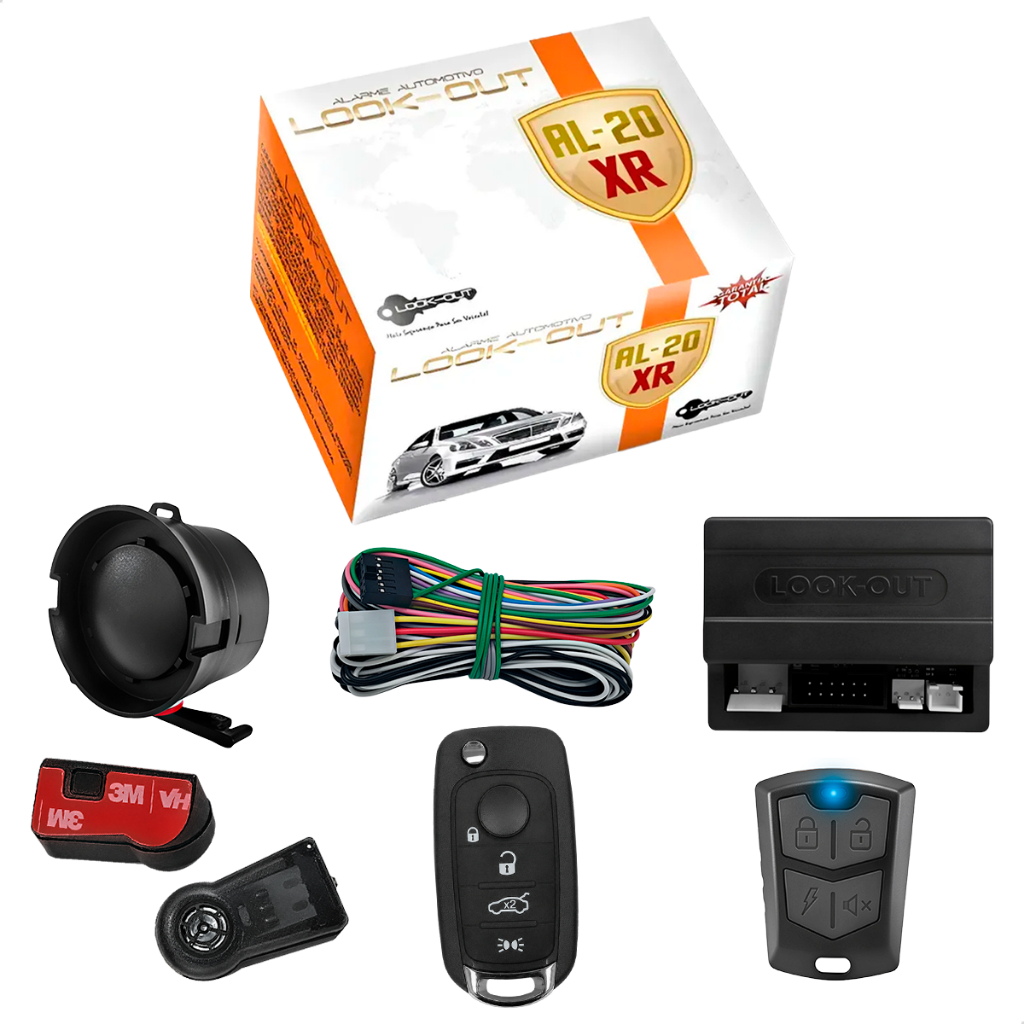 Alarme Automotivo Look Out Carro Controle Canivete Fiat