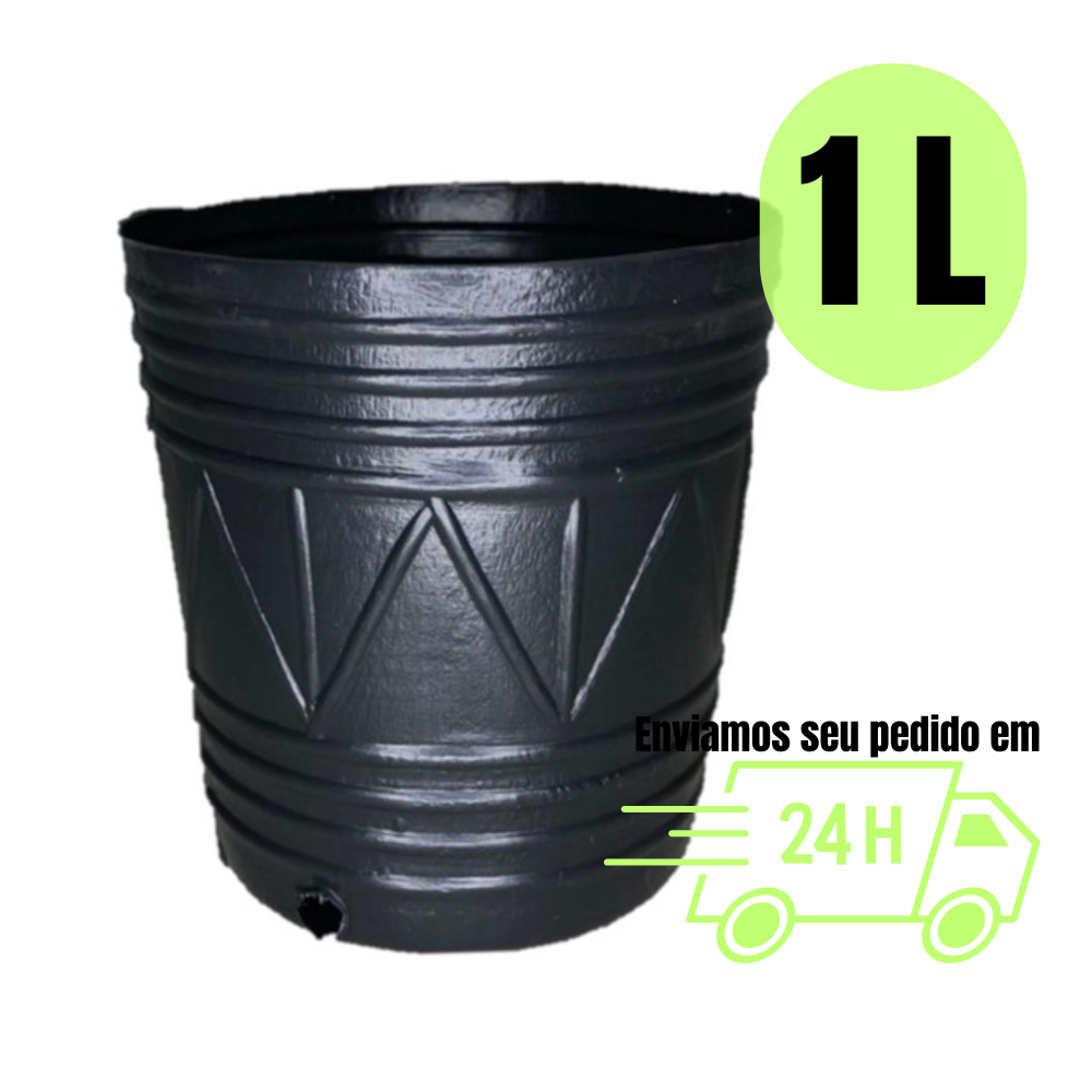 Kit Vasos 1 litro flexível para plantas flores