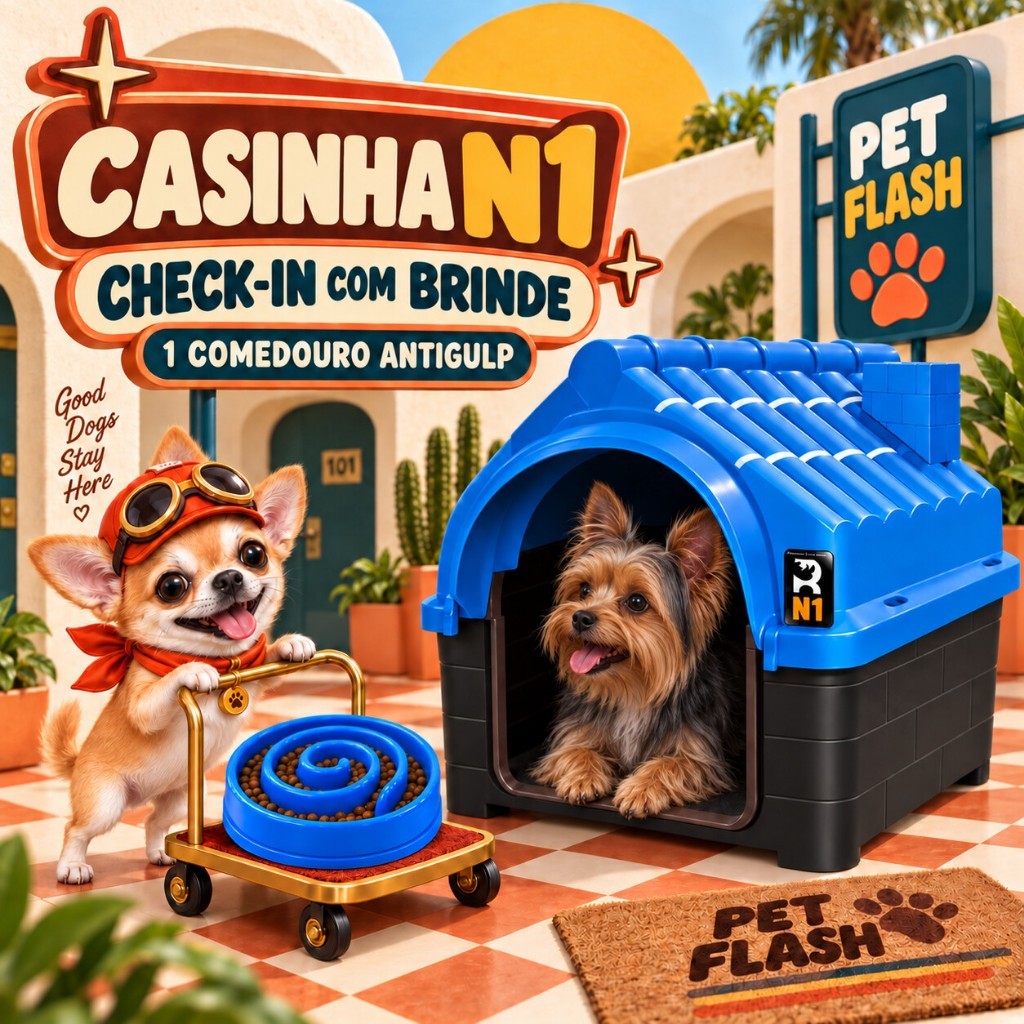 Casa Casinha De Cachorro Plástica Desmontável Para Filhote N1