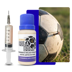 Cola Bola - Kit Para Conserto de - Bolas de Futebol -Vôlei -Futevôlei - Basquete - Futsal - 5 doses
