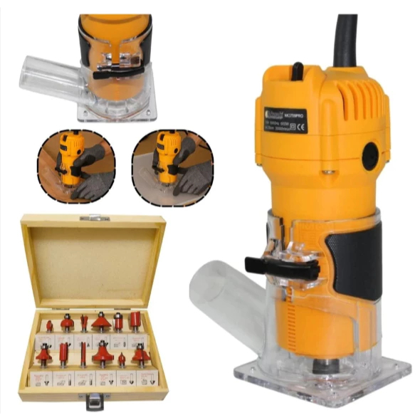 Tupia Laminadora 950W + Jogo Fresas 15 PEÇAS 6mm Multifunções