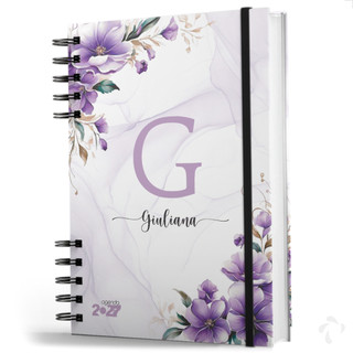 Agenda 2027 Capa Dura Personalizada com nome Spring Breeze