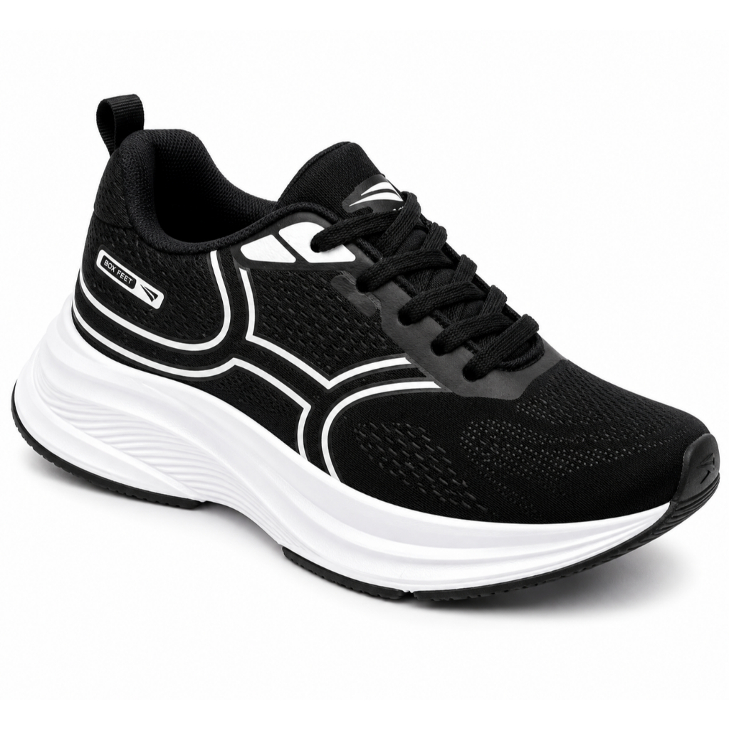 Tênis Feminino Boxx Feet Esportivo Caminhada Original Academia Treino Fitness Crossfit Leve Premium Respirável Ultra