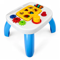Mesa Didática Mesinha Infantil Forminhas de Encaixe | Brinquedo Educativo | +12 Meses | QUEEN SHOP