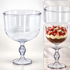 KIT 10 TAÇA AMERICANA EXCLUSIVE LSC 1,250 ml SOBREMESA NATAL S/T (CHOCO) OFF