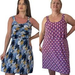 Vestido Alcinha Com Babado em Busto Regular e Plus Size Liganete Malha Fria