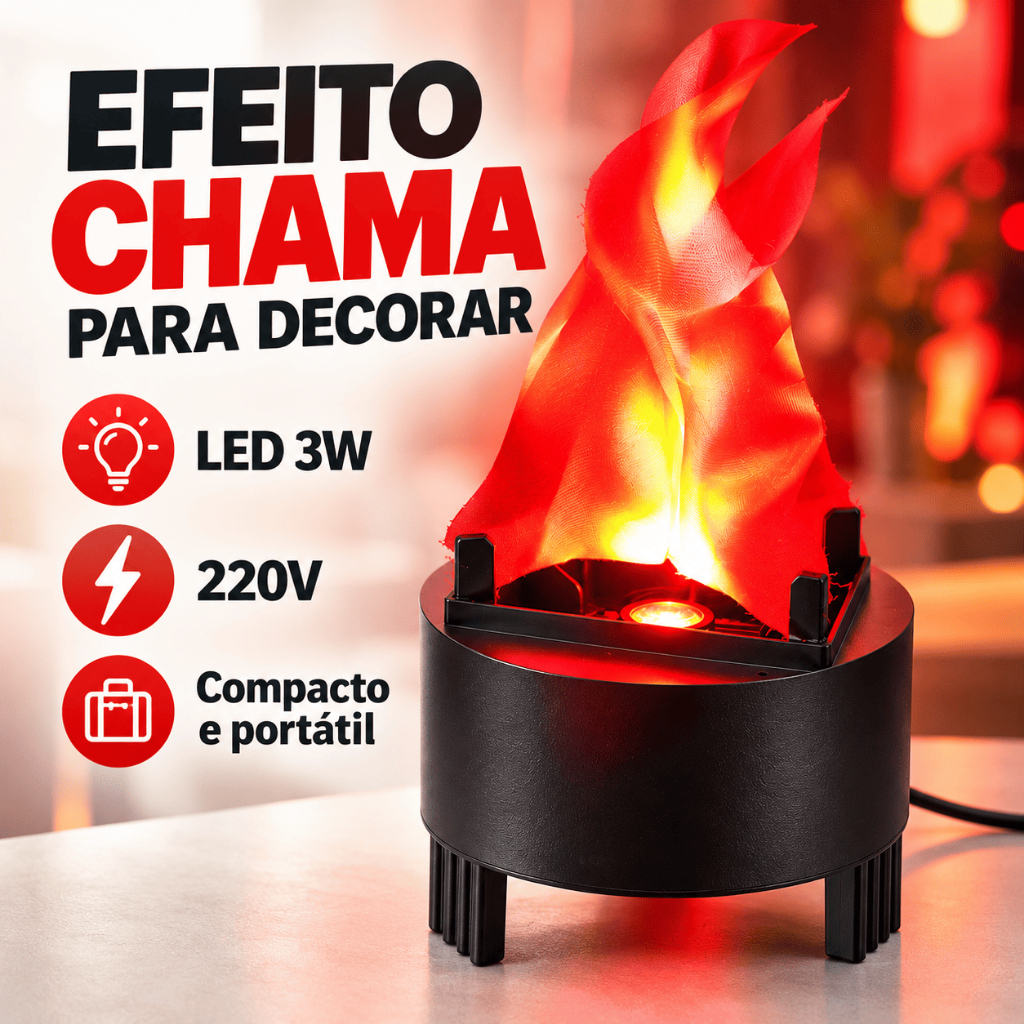 Chama Efeito Realista Fogo Artificial Para Acampar Ds9931