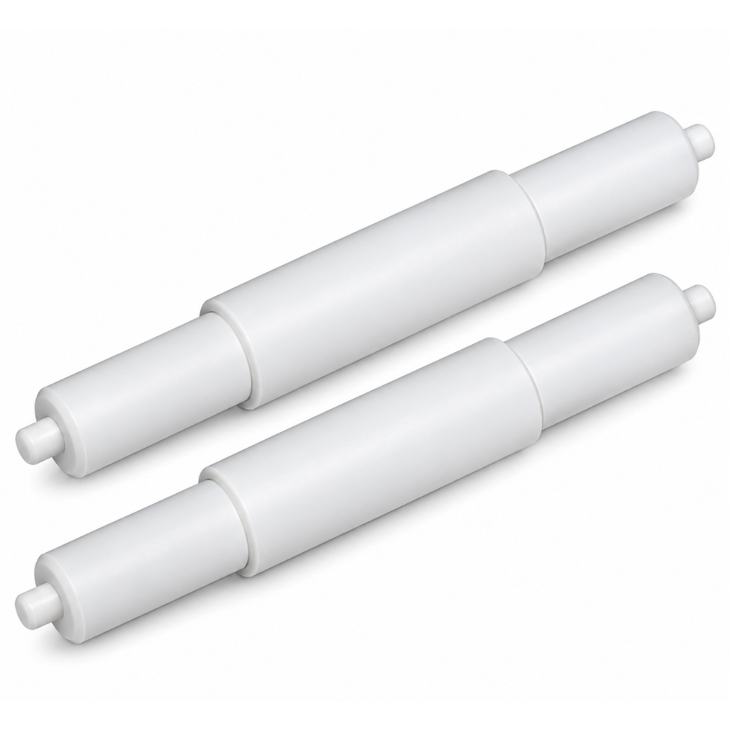 Rolete Suporte para Papel Higiênico Ajustável Branco – Kit 2, 4 ou 6 Unidades