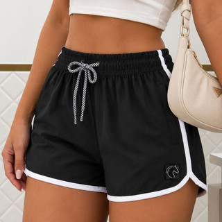 Shorts Feminino Básico Liso Várias Cores Adulto Moda Praia Feminina Uso Casual Treino Academia