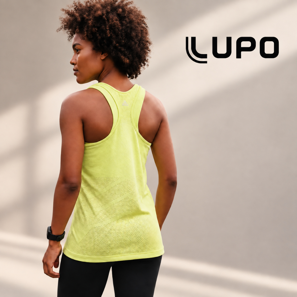Regata Feminina Lupo Nassau Seamless Fitness Academia Treino Leve Confortável Ar Livre Corrida Pilates  Respirável