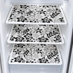 Kit com 3 Toalhas de Geladeira (ESTAMPA ENVIADA ALEATORIA) em Polietileno 53x36cm - Lavável