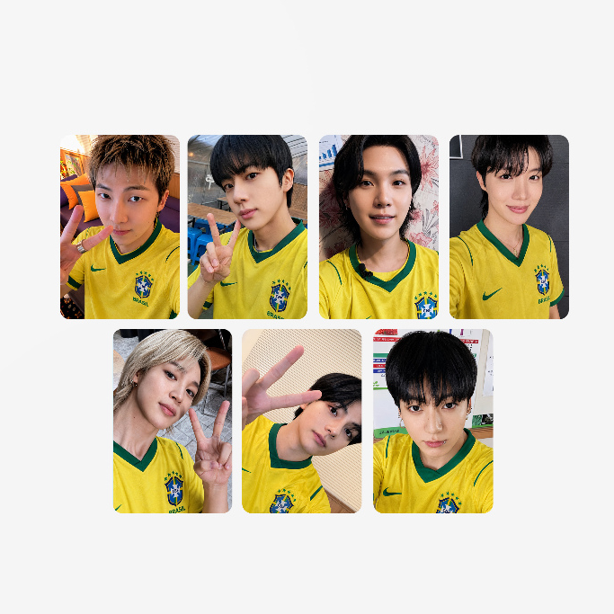 Photocard Personalizado Fanmade Selecao Brasileira Copa do Mundo Plastificado | Frente e verso | KPop, JPop, Anime, Geek