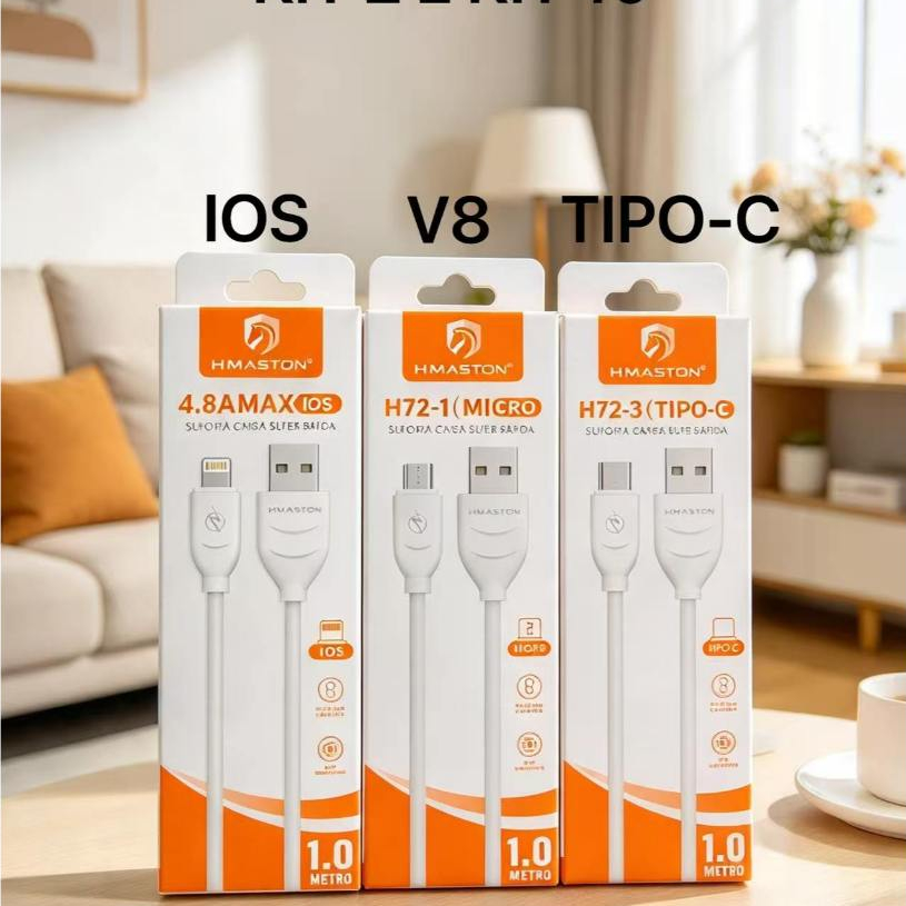 Contém 10 peças e 2 peças H'Maston V8/Lightning/TipoC Cabo 4.8A