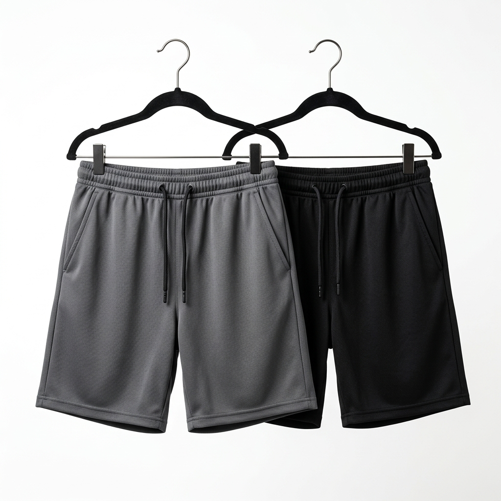 Kit 2 Bermuda Masculina Tactel Elastano Casual Conforto Dia a Dia