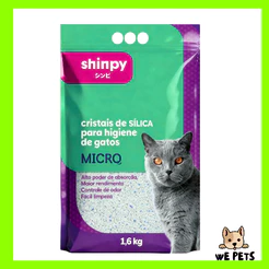 Areia Sanitária 1,6kg Shinpy Micro Sílica para Gatos