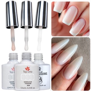 Esmalte de Renda Em Gel 12ml Soak-off Lirio Branco Unha Manicure Led UV