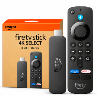 Novo Amazon Fire TV Stick 4K Select, Com Alexa, Wi-Fi 5, Streaming em 4K | Sistema Vega OS | Controle por Voz