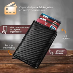 Carteira Porta Cartao Masculino Antifurto Protecao Rfid Feminino Couro Ecológico Masculina