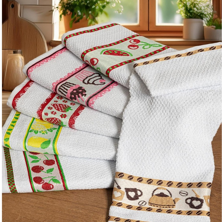 Kit 3 Pano de Prato Copa Estampado Felpudo Alta Absorção