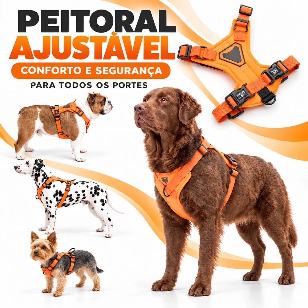 PEITORAL H ANTIPUXÃO COLEIRA ADESTRAMENTO CACHORRO CÃO AJUSTÁVEL CONFORTÁVEL CÃO QUE PUXA FORTE PASSEIO RESISTENTE