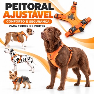 PEITORAL H ANTIPUXÃO COLEIRA ADESTRAMENTO CACHORRO CÃO AJUSTÁVEL CONFORTÁVEL CÃO QUE PUXA FORTE PASSEIO RESISTENTE