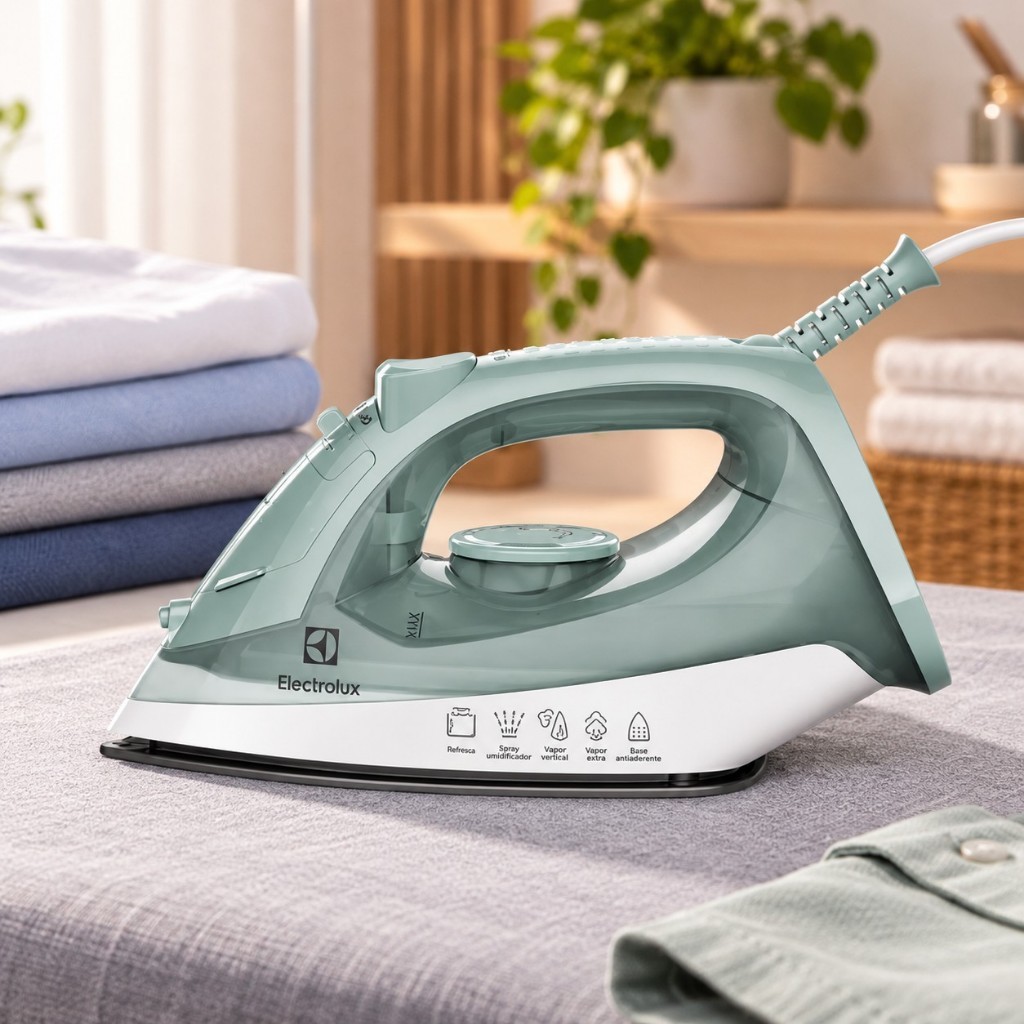 Ferro de passar Roupa a Vapor e a Seco Electrolux ESI11 Efficient com Vapor Vertical 220V