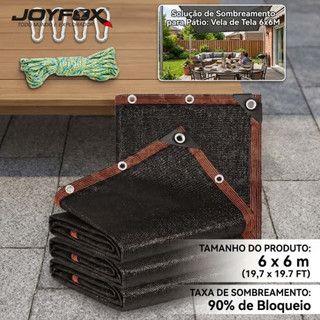 Cobertura Sombrite Tela Sombreamento 90% para Garagem e Piscina Instalação Rápida Vários tamanhos
