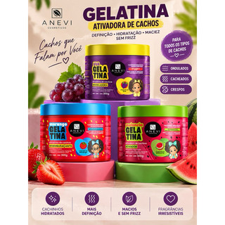 Gelatina Ativadora E Ou Modeladora De Cachos, Ideal Para Cabelos Ondulados, Cacheados E Crespos