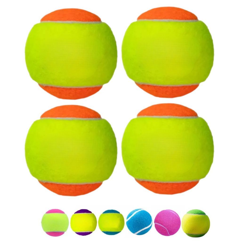 KIT 4 Bolas Beach Tennis Bolinha Tênis Praia LCM