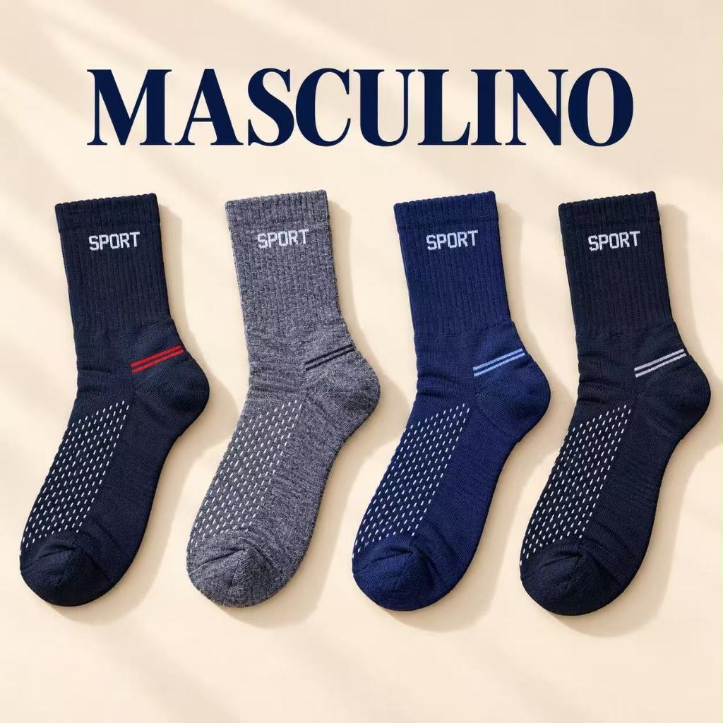 Meias Cano Longo Masculinas – 95% Poliéster e 5% Elastano – Masculino 40 a 46