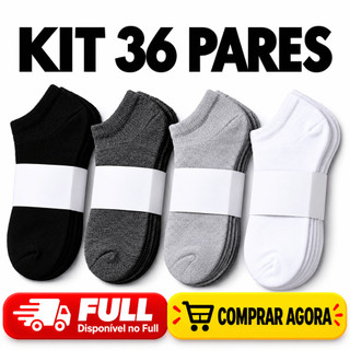 Kit meias soquete 6 a 36 Pares De Meias Soquete masculino ou feminino unissex meias confortáveis