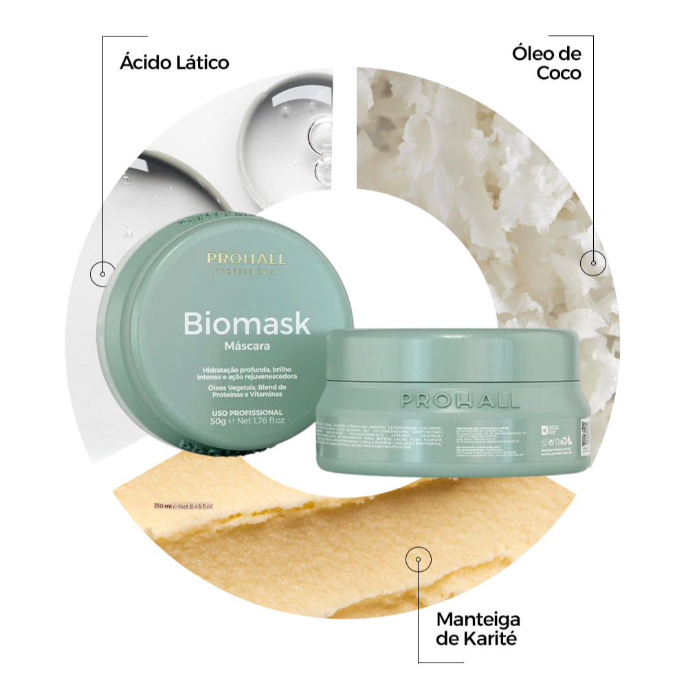 Mini Máscara Ultra Hidratante: Brilho e Maciez Imediata | Biomask 50g — imagem 2 de 2