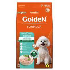 Ração Premier Golden Fórmula Mini Bits para Cães Adultos Raças pequenas Frango e Arroz 15kg