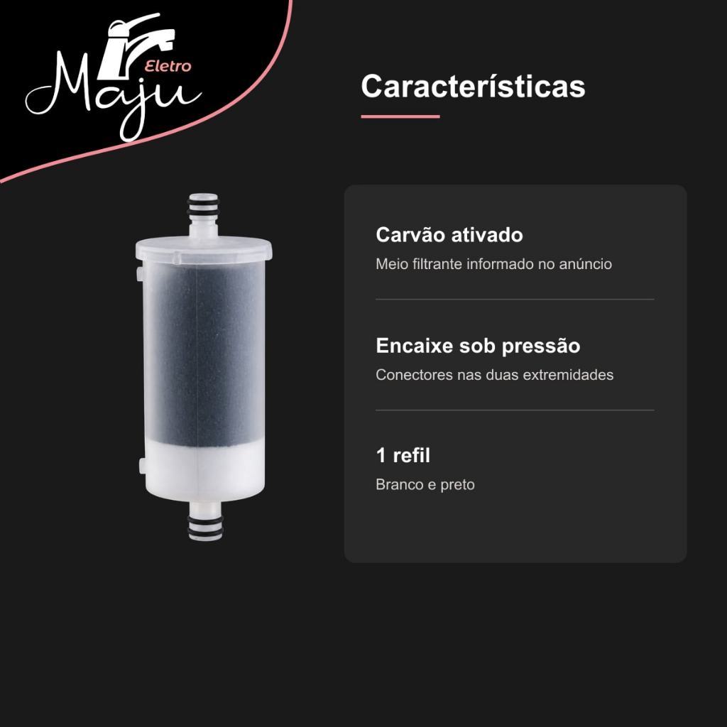 Refil Vela Pró Saúde para Filtro de Torneira com Carvão Ativado e Encaixe de Pressão | Eletro Maju — imagem 2 de 2