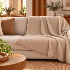 Manta Para Sofá Luxo Gigante 210x120cm Tipo Capa Protetora De Sofá Algodão Macio Promocao