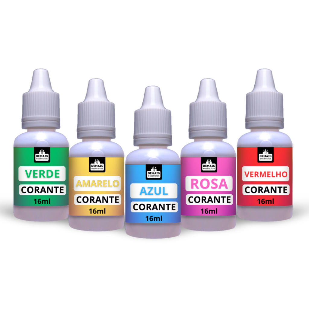 01 a 05 Corante Cosmético à base de Água 16 ML ( NÃO COMESTIVÉL )