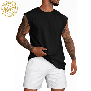 Camiseta Regata Lisa Streetwear Over Masculina Machão Academia Treino Casual 2026 ENVIO FULL IMEDIATO