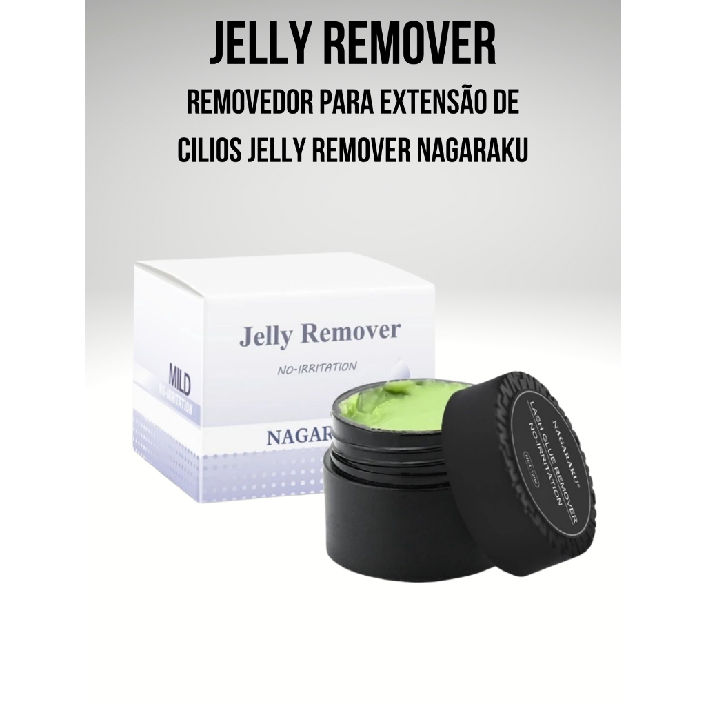 Removedor Nagaraku Jelly Creme Para Alongamento Extensão De Cílios 12g Não Irrita A Pele Pasta Gel