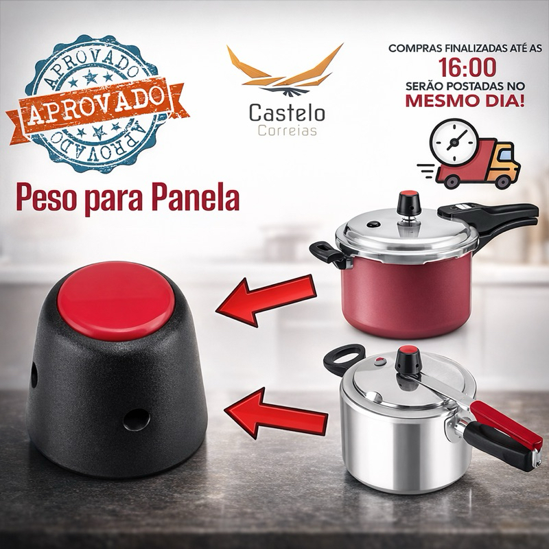 Peso Para Panela De Pressão Universal Clock, Erilar, Alegrete. em Oferta na Shopee