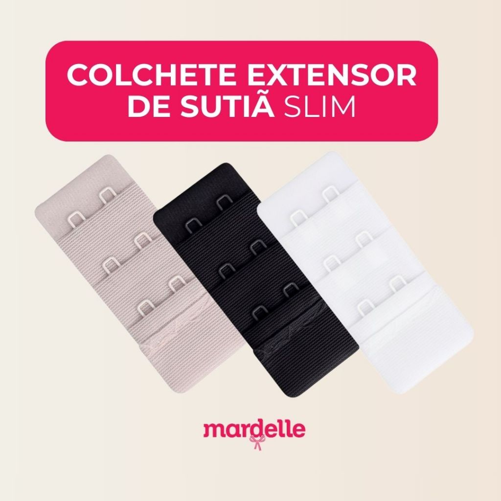 Colchete Extensor Para Cós De Sutiã 3cm Dois Ganchos 076