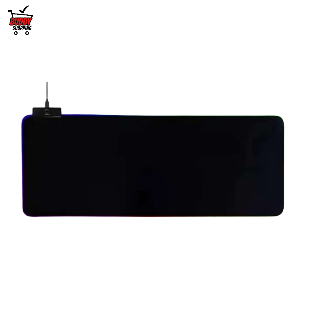 MOUSEPAD GAMER RGB | LED 7 Cores Grande 90x40cm Preto em Oferta na Shopee