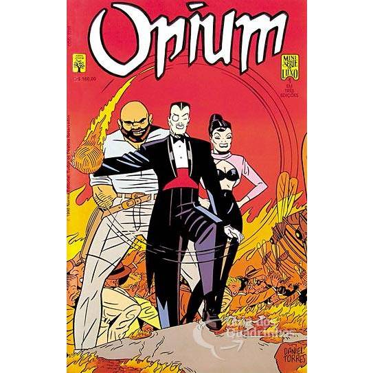 HQ Opium | Vol. 1-3 | Editora Abril | Daniel Torres ( Raridade 1990 )