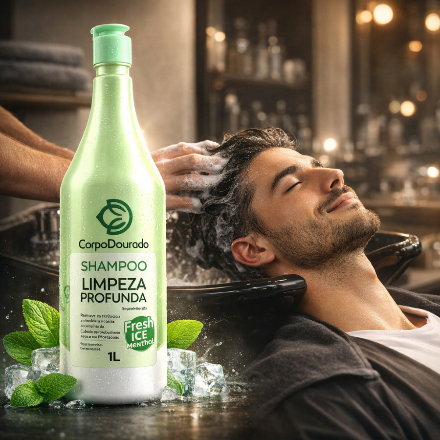 💈Shampoo Limpeza Profunda 1L Barbearia | Para Lavatório e Salão de Beleza🫧 em Oferta na Shopee