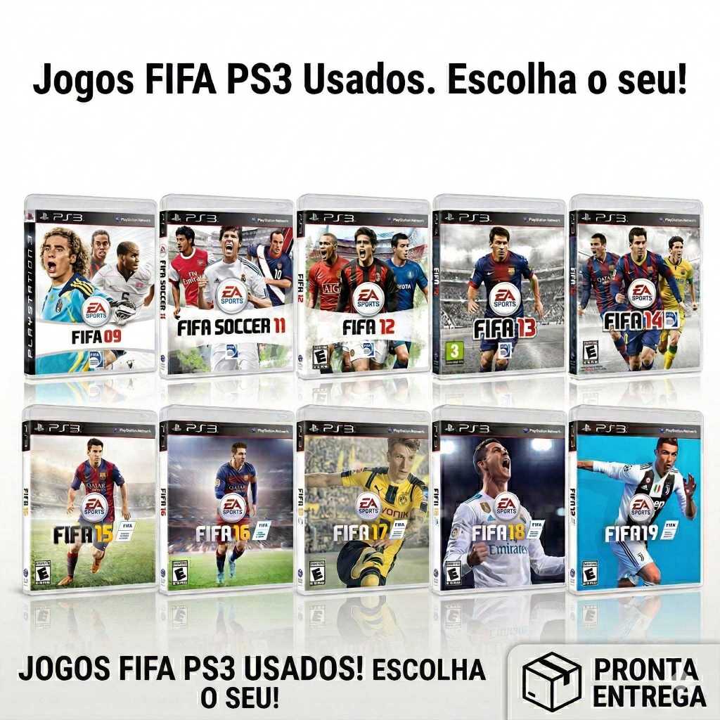 Jogo de Futebol PS3 FIFA Usados