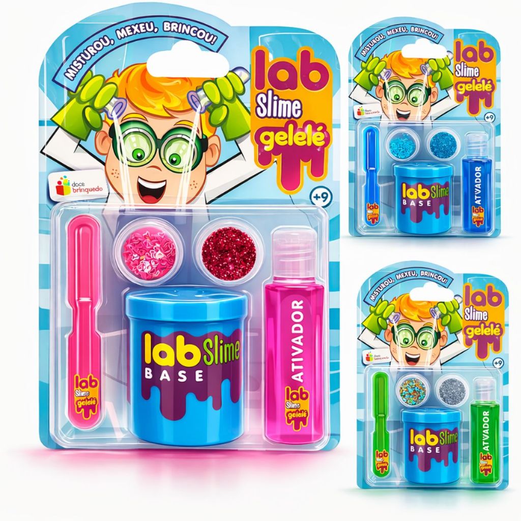 Slime Massinha Laboratório Fábrica de Fazer Slime Geleca Criança Brinquedo em Oferta na Shopee