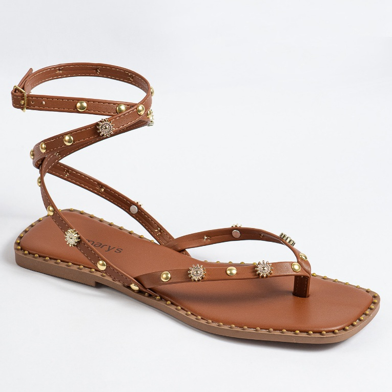 Sandália RASTEIRA SOL FORMA GRANDE Aplicações Femenina Tendencia Feminina Rasteirinha Sand...