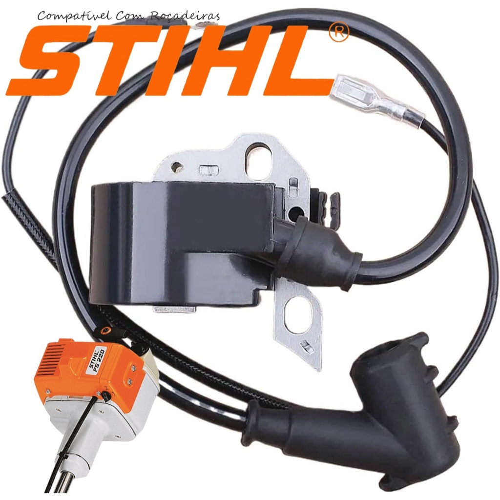 Bobina Módulo Ignição Completa P/ Roçadeira Stihl Fs160 Fs220 Fs280 Fs290 em Oferta na Shopee